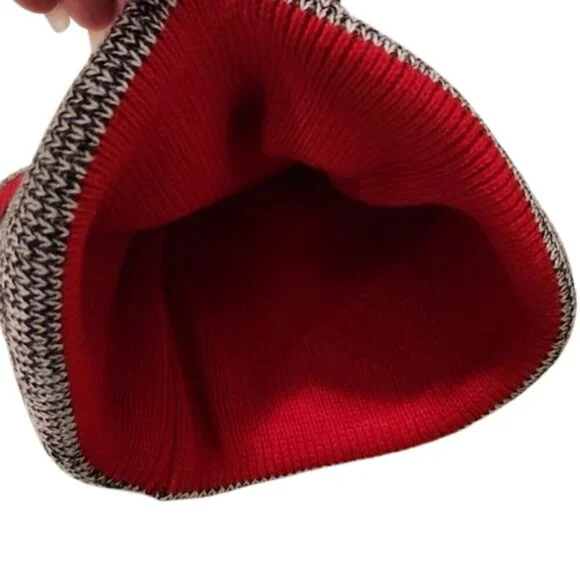 Striped Beanie with Pom Pom - Picture 4 of 7